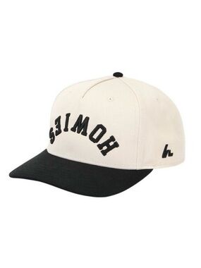 Howie's Hockey Backhand Flip Upside Down Logo Snapback Hat Embroidered Two Tone